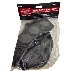 Rawlings Helmet Fit Kit CFXFK Custom Size Adjustment Pads Black for S8OX